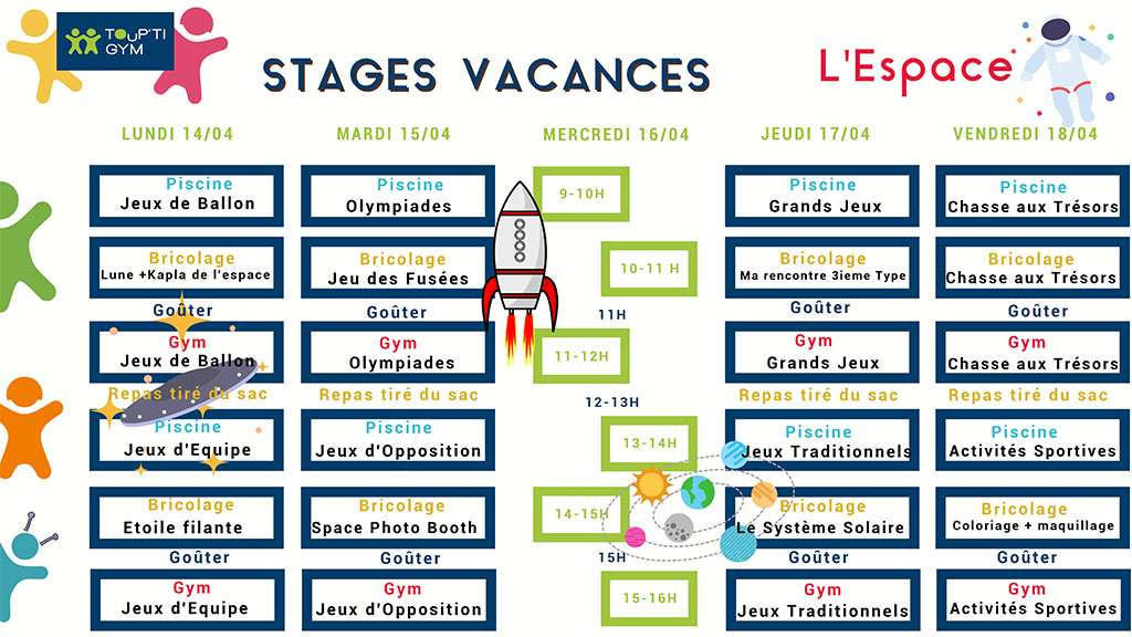 Stages Vacances Printemps Semaine 2